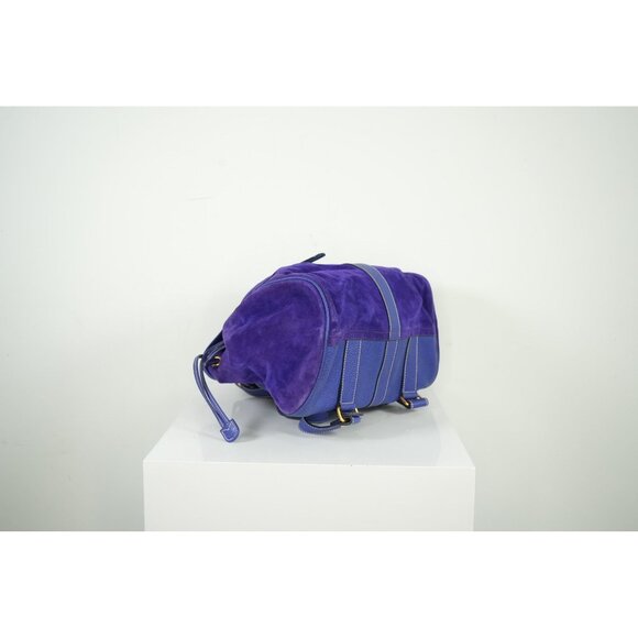 Gucci Purple Suede Backpack